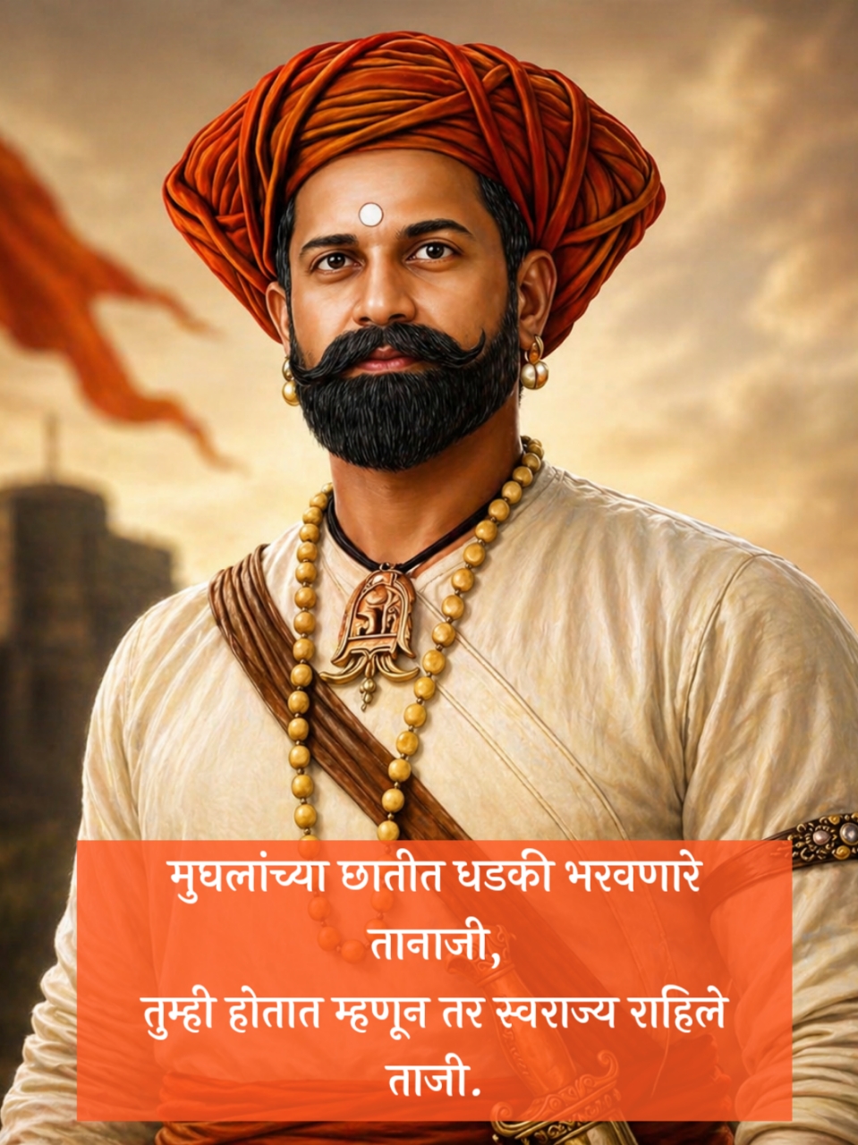 Veer Tanaji Malusare Shayari Marathi