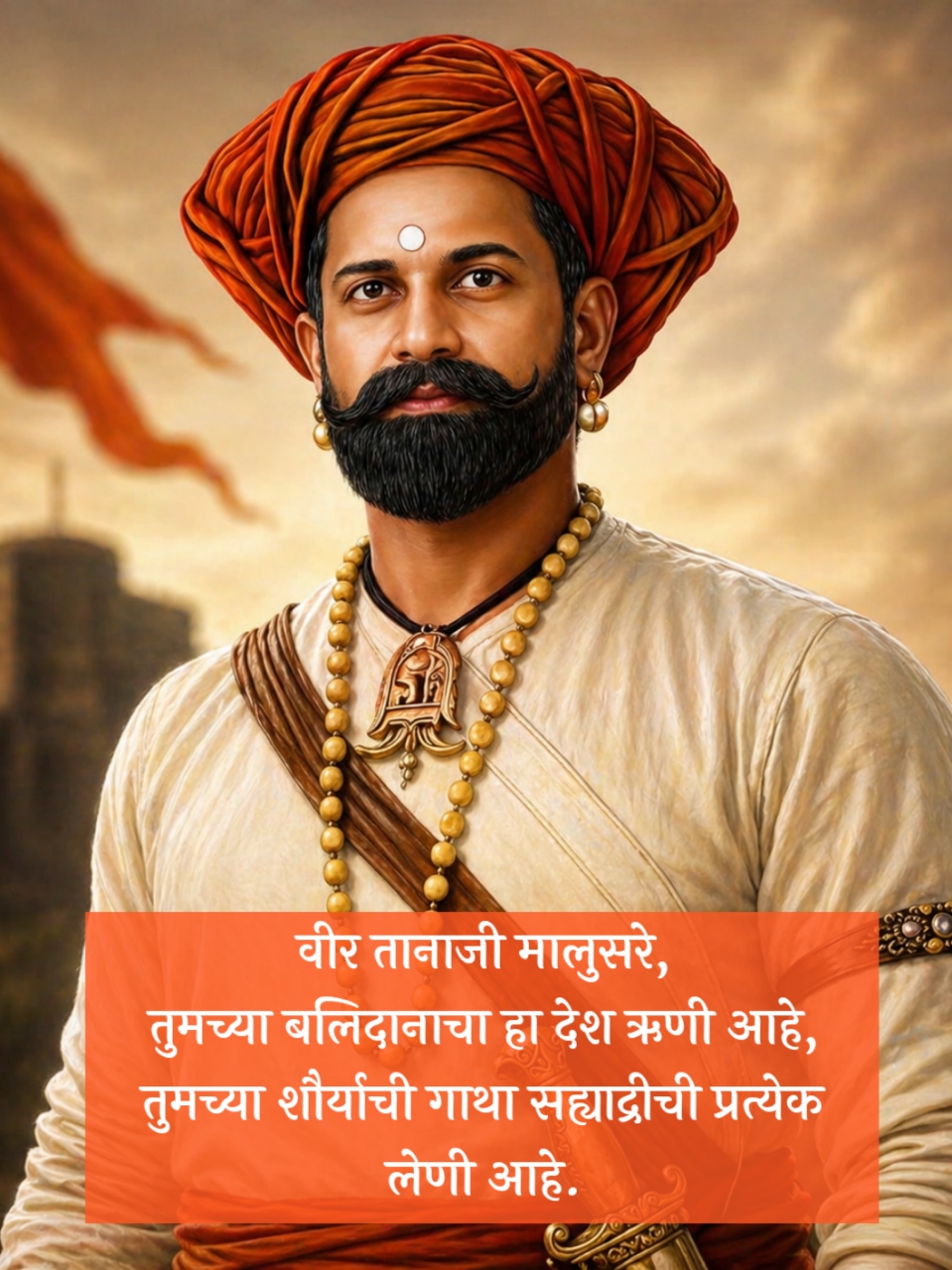 Veer Tanaji Malusare Shayari Marathi