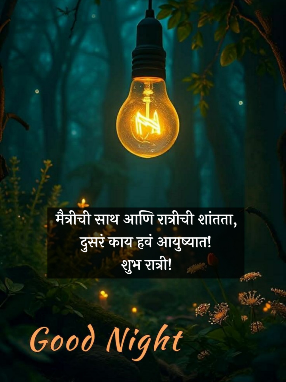 Good Night Wishes in Marathi For Friends