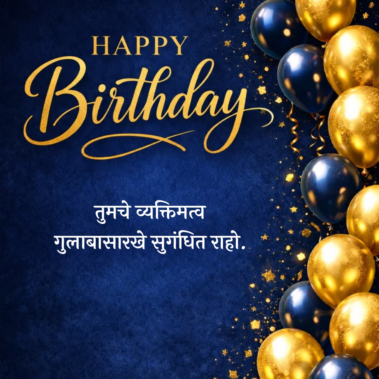 Happy Birthday Wishes Marathi