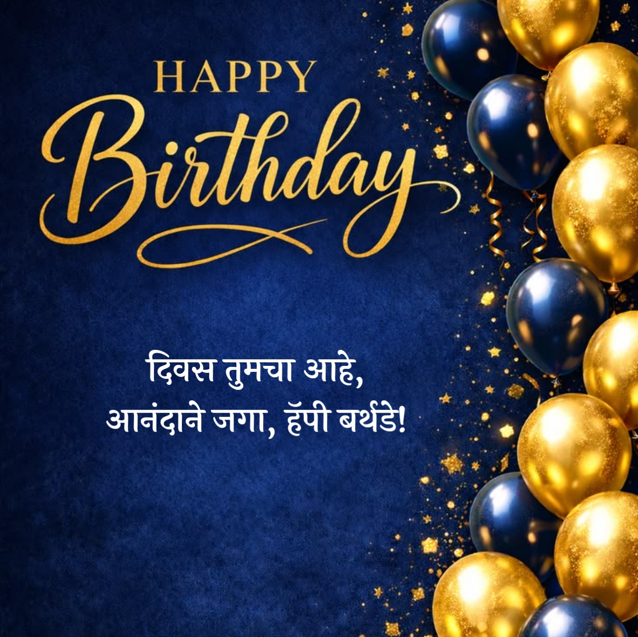 Simple Birthday Wishes in Marathi