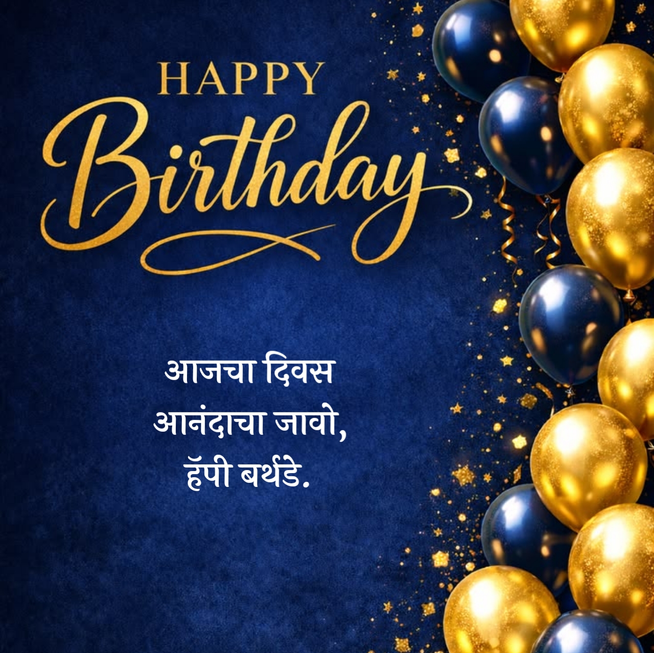 Simple Birthday Wishes in Marathi
