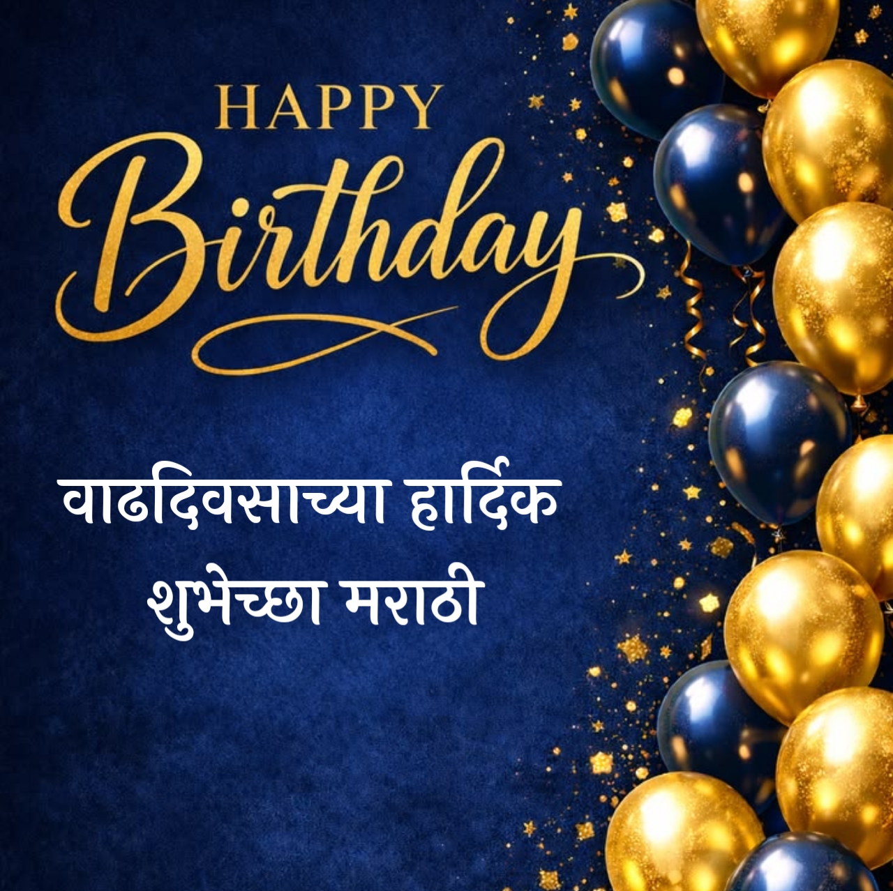 Happy Birthday Wishes in Marathi